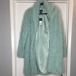 Blue Fuzzy Teddy Jacket